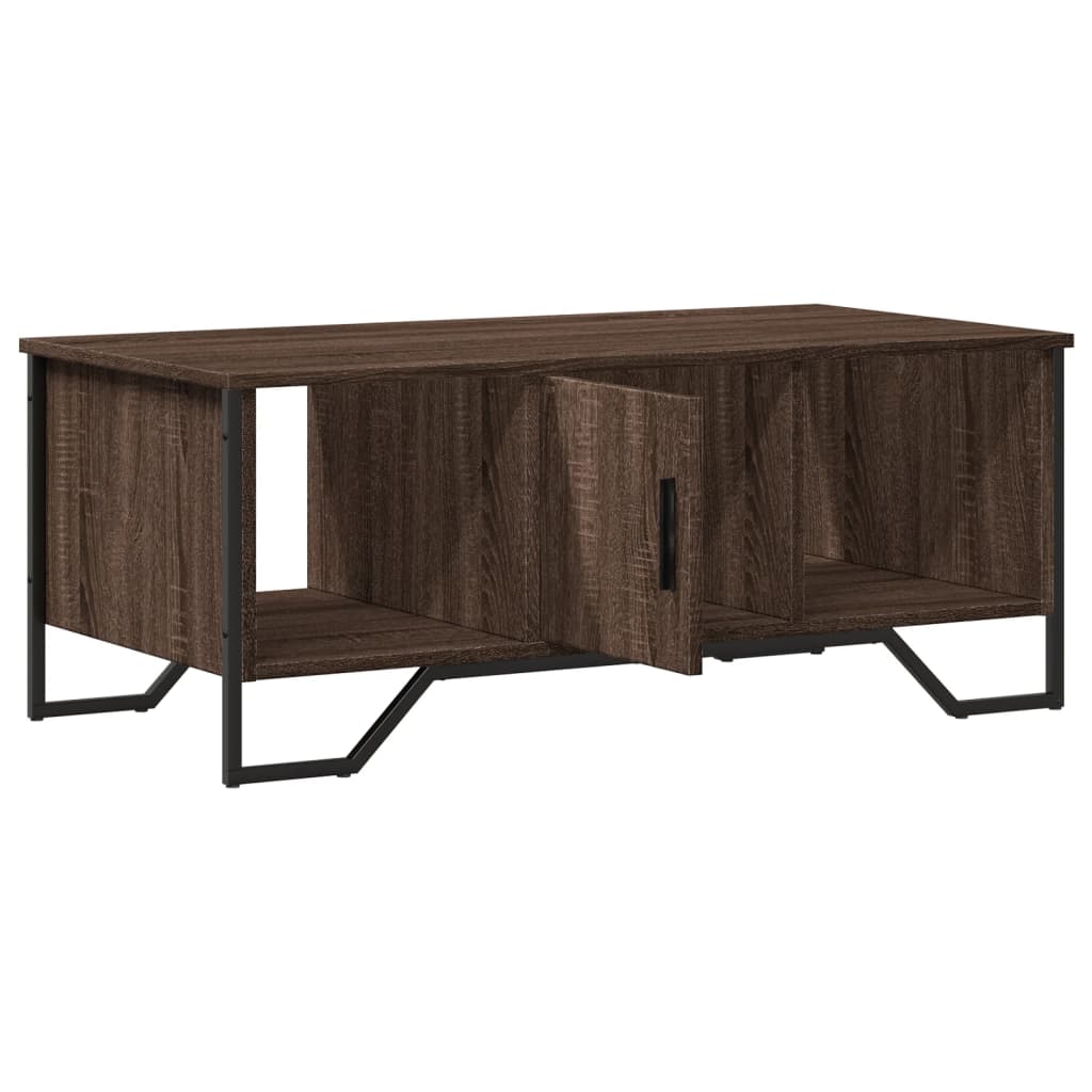 vidaXL Table basse chêne marron 100x51x40 cm bois d'ingénierie