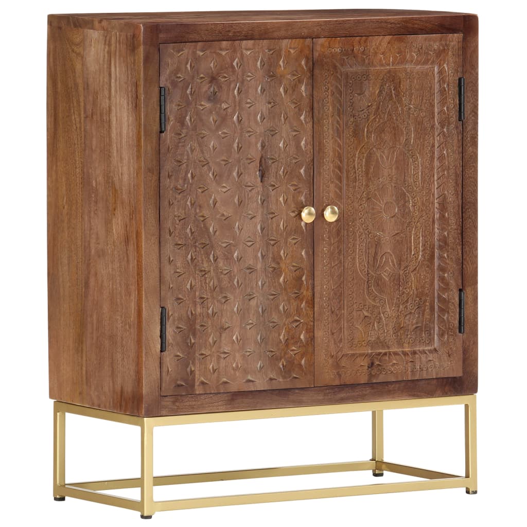 vidaXL Buffet 60 x 30 x 75 cm Bois de manguier massif