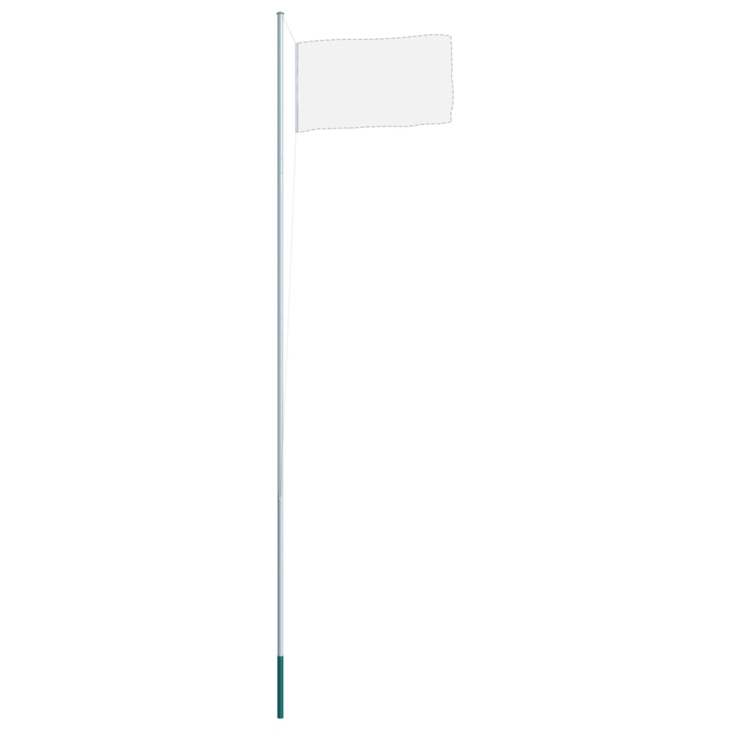 vidaXL Mât de drapeau sectionnel Aluminium 6,2 m