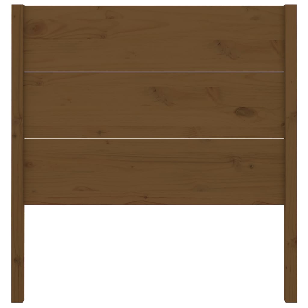 vidaXL Tête de lit Marron miel 106x4x100 cm Bois massif de pin