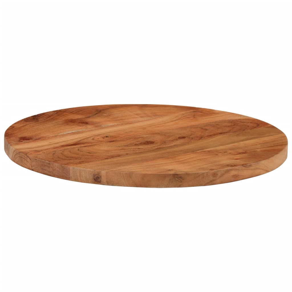 vidaXL Dessus de table Ø60x2,5 cm rond bois massif d'acacia