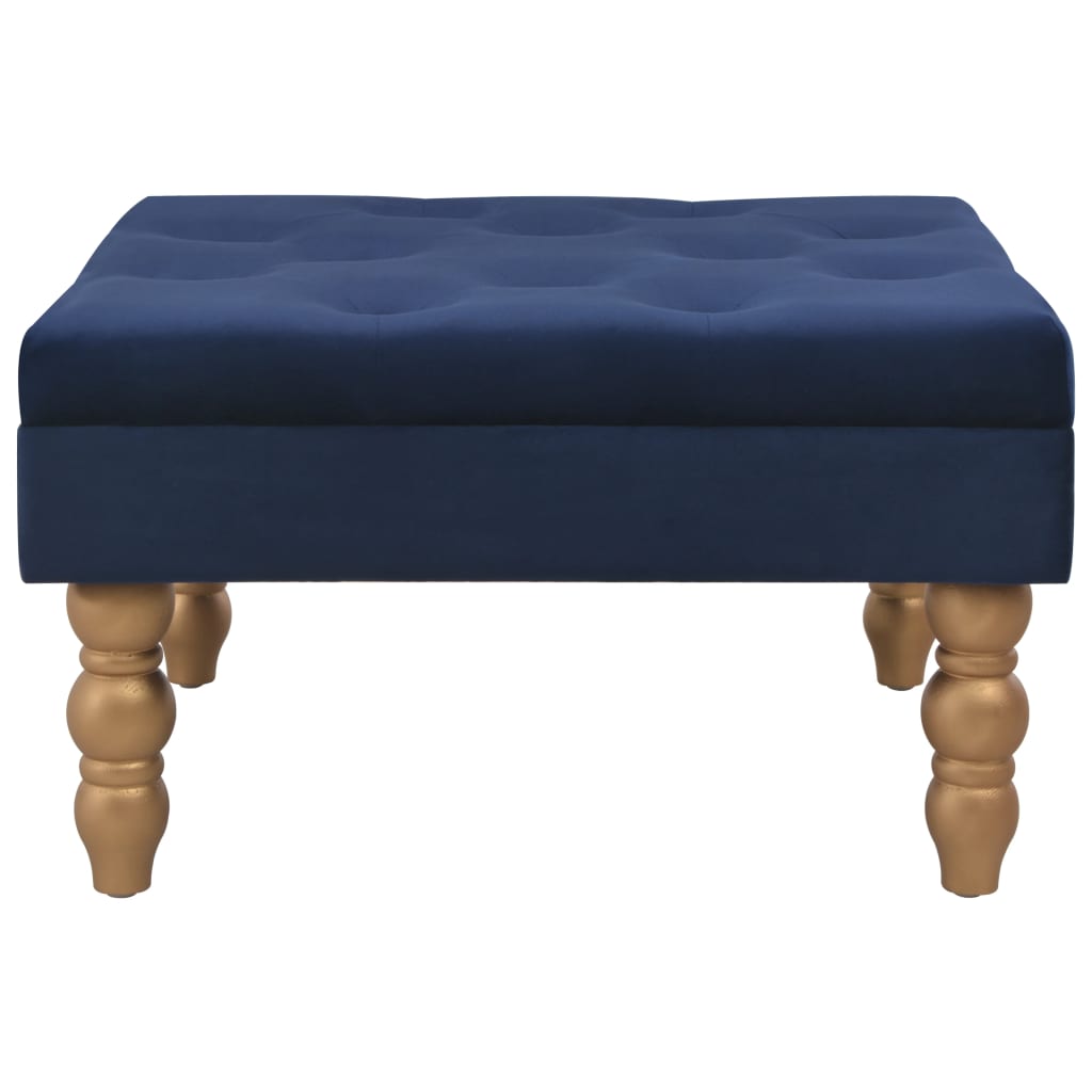 vidaXL Tabouret Bleu marine 60x60x36 cm Velours