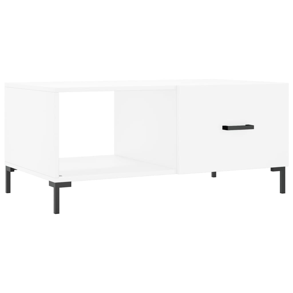 vidaXL Table basse blanc 90x50x40 cm bois d'ingénierie