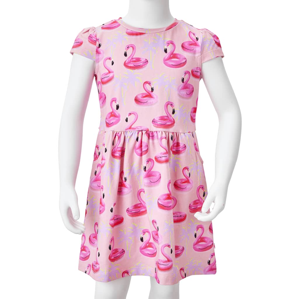 Robe pour enfants rose clair 140