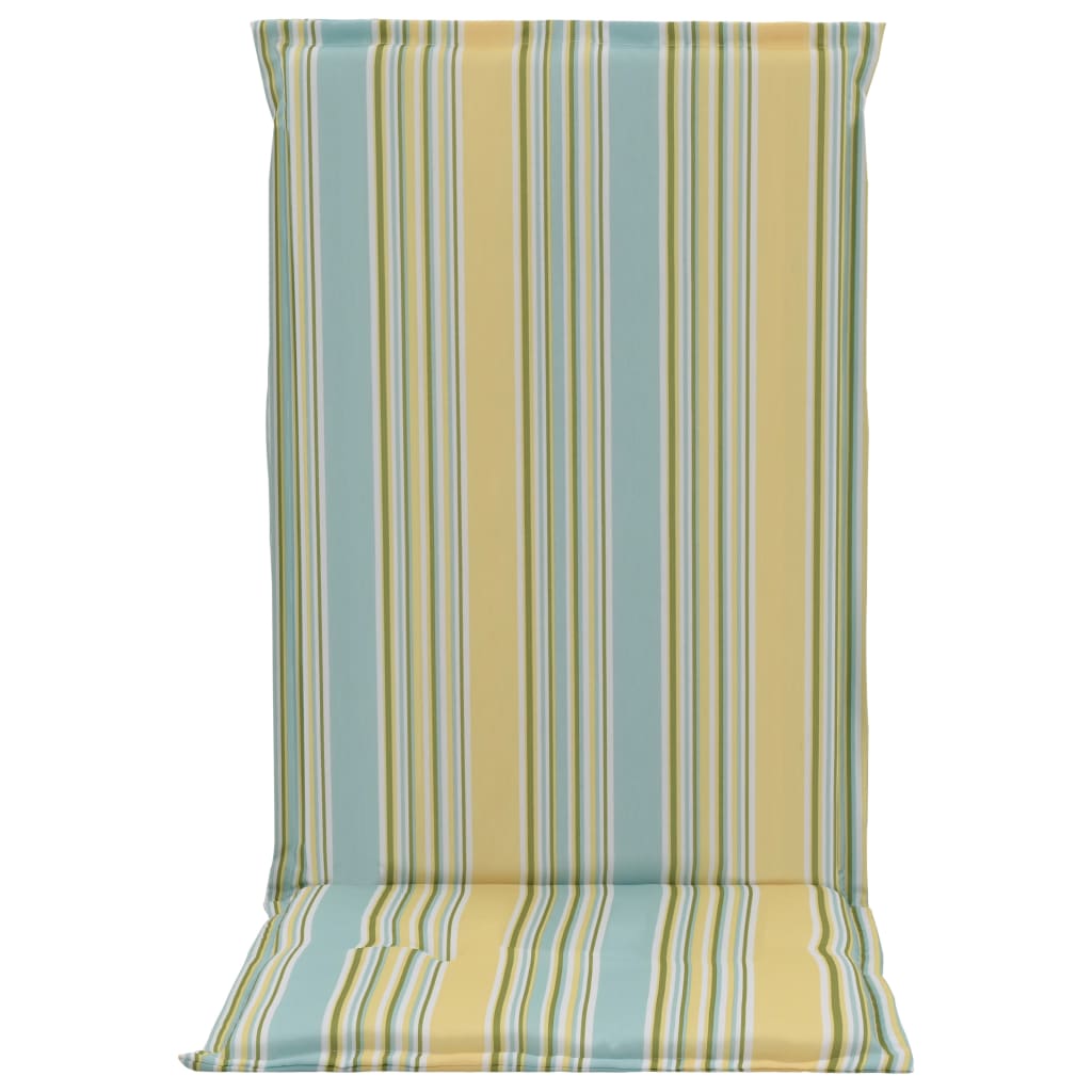vidaXL Coussins de chaise de jardin 4 pcs Multicolore 120x50x3 cm