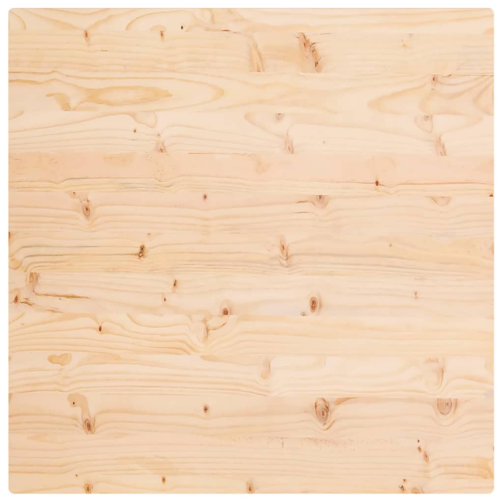 vidaXL Dessus de table 90x90x2,5 cm bois de pin massif