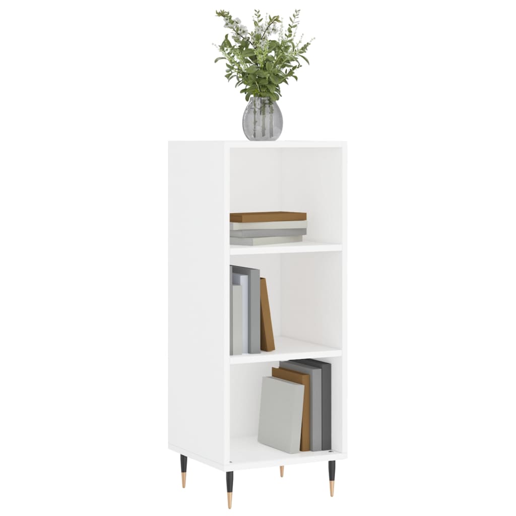 vidaXL Buffet blanc 34,5x32,5x90 cm bois d'ingénierie