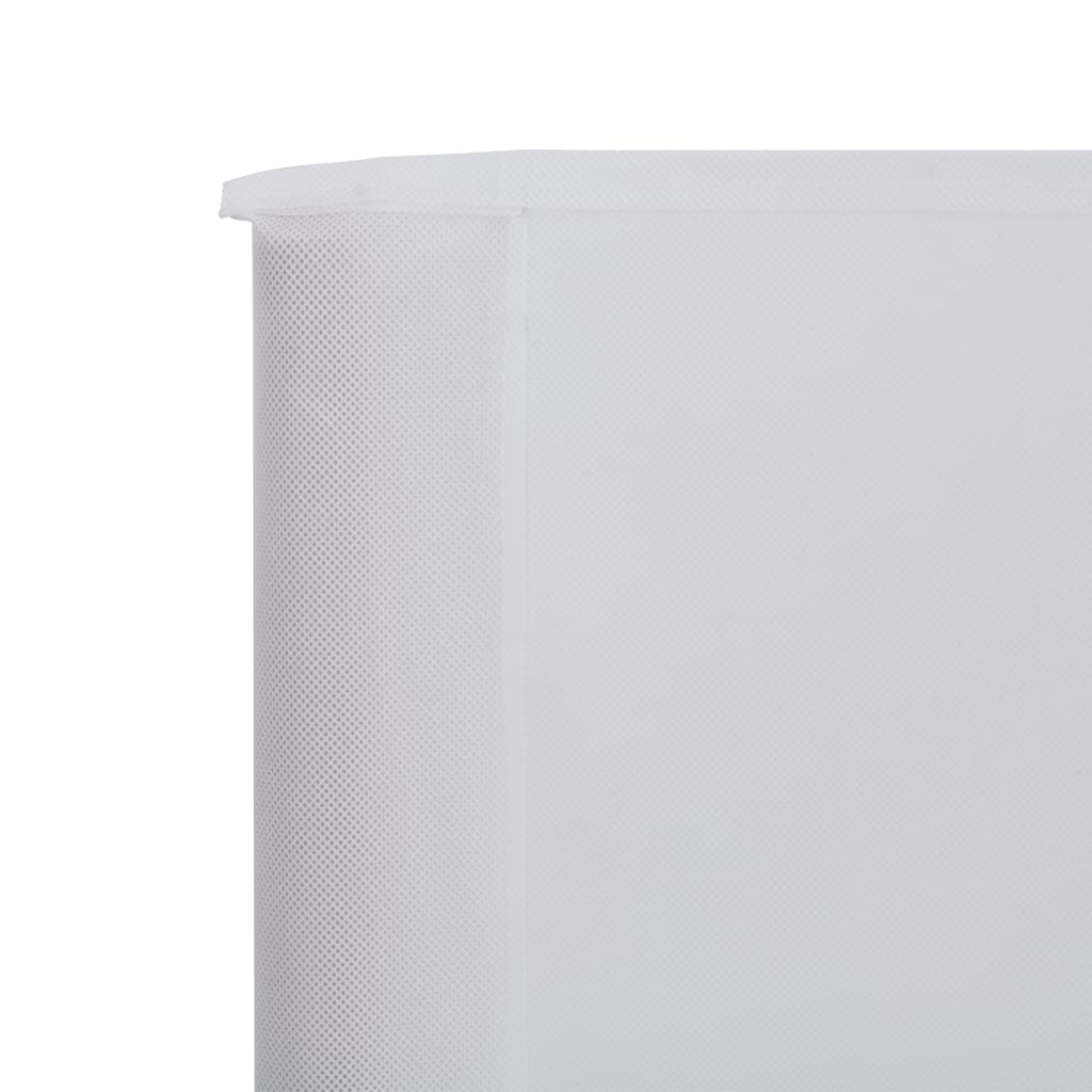 vidaXL Paravent 3 panneaux Tissu 400 x 160 cm Blanc sable