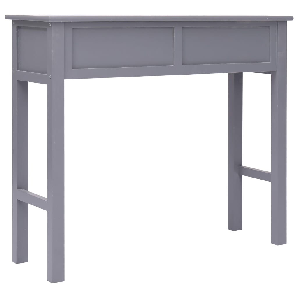 vidaXL Table console Gris 90 x 30 x 77 cm Bois