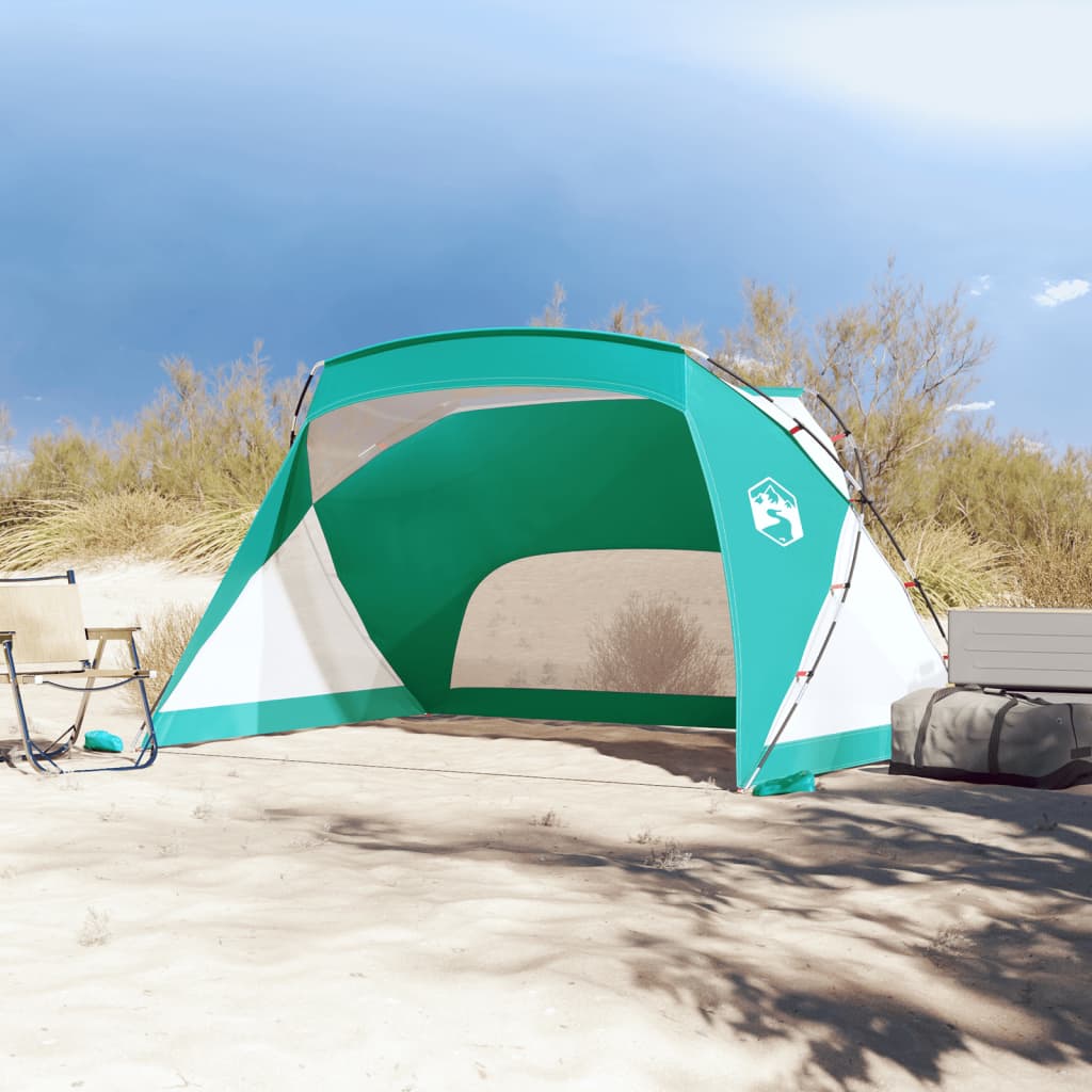 vidaXL Tente de plage vert d'eau 274x178x170/148 cm taffetas 185T