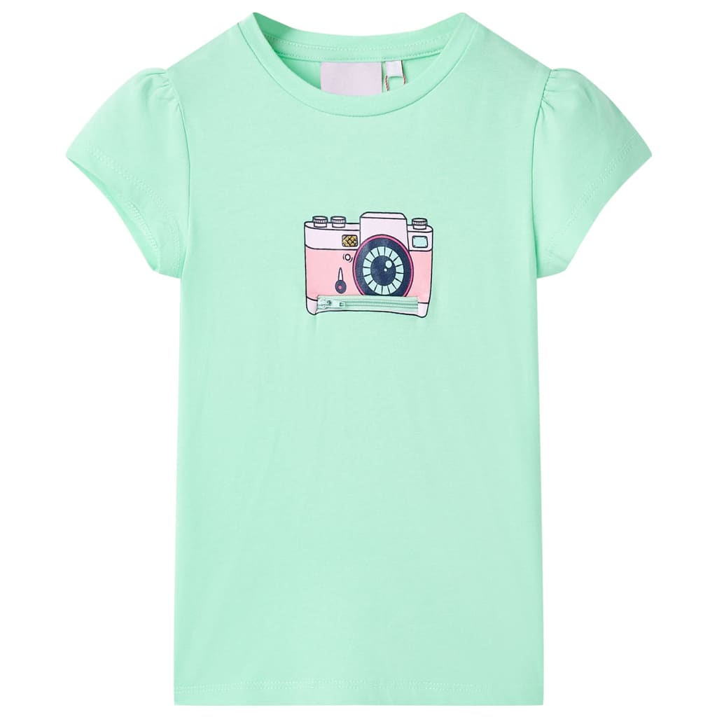 T-shirt pour enfants vert vif 104