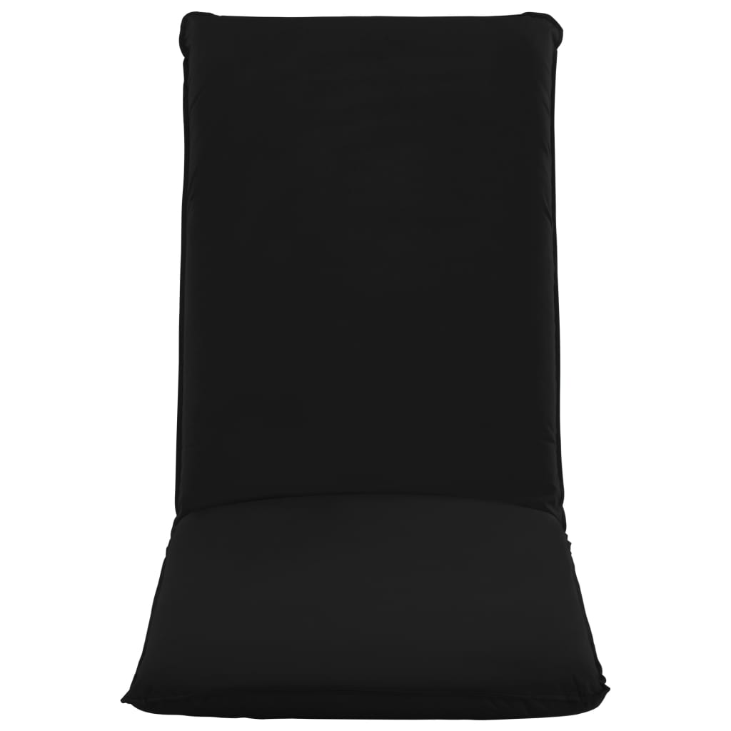 vidaXL Chaise longue pliable Tissu Oxford Noir
