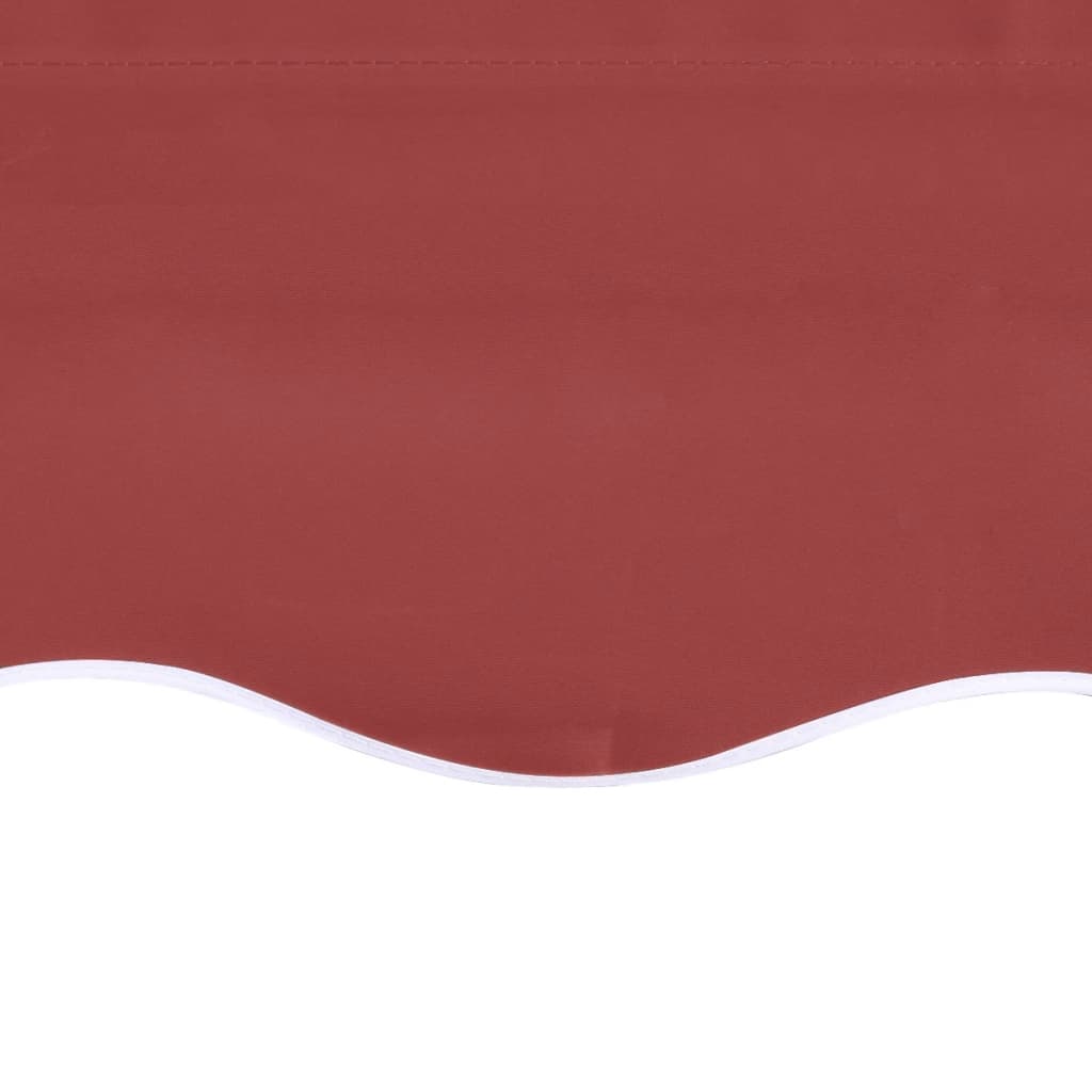 vidaXL Tissu de remplacement pour auvent Bordeaux rouge 6x3,5 m