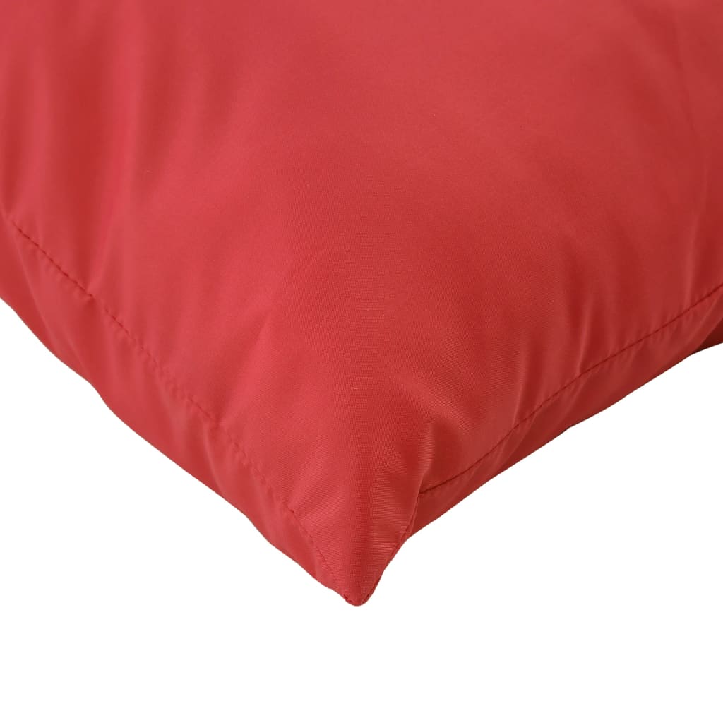 vidaXL Coussins décoratifs lot de 4 rouge 60x60 cm tissu
