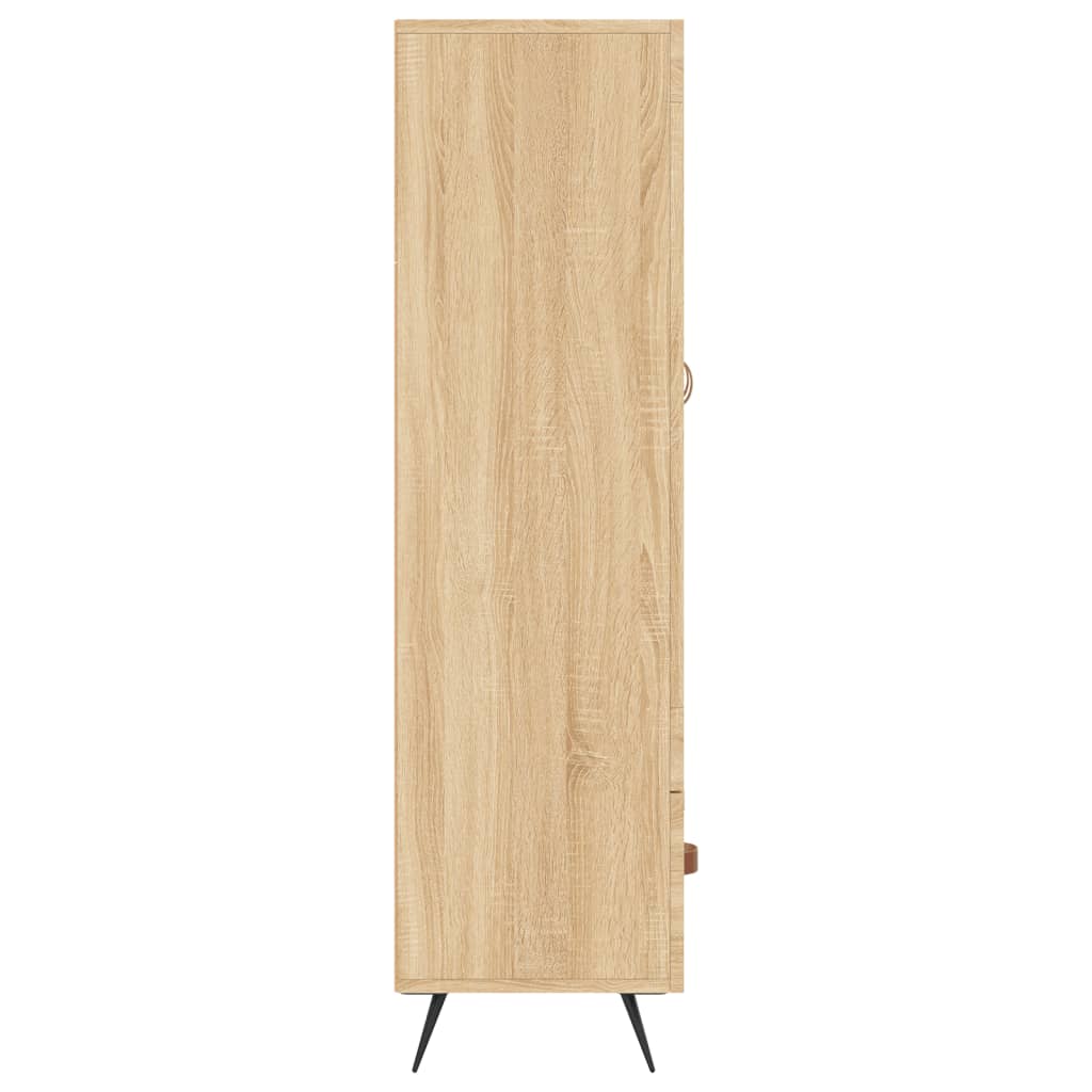 vidaXL Buffet haut chêne sonoma 69,5x31x115 cm bois d'ingénierie