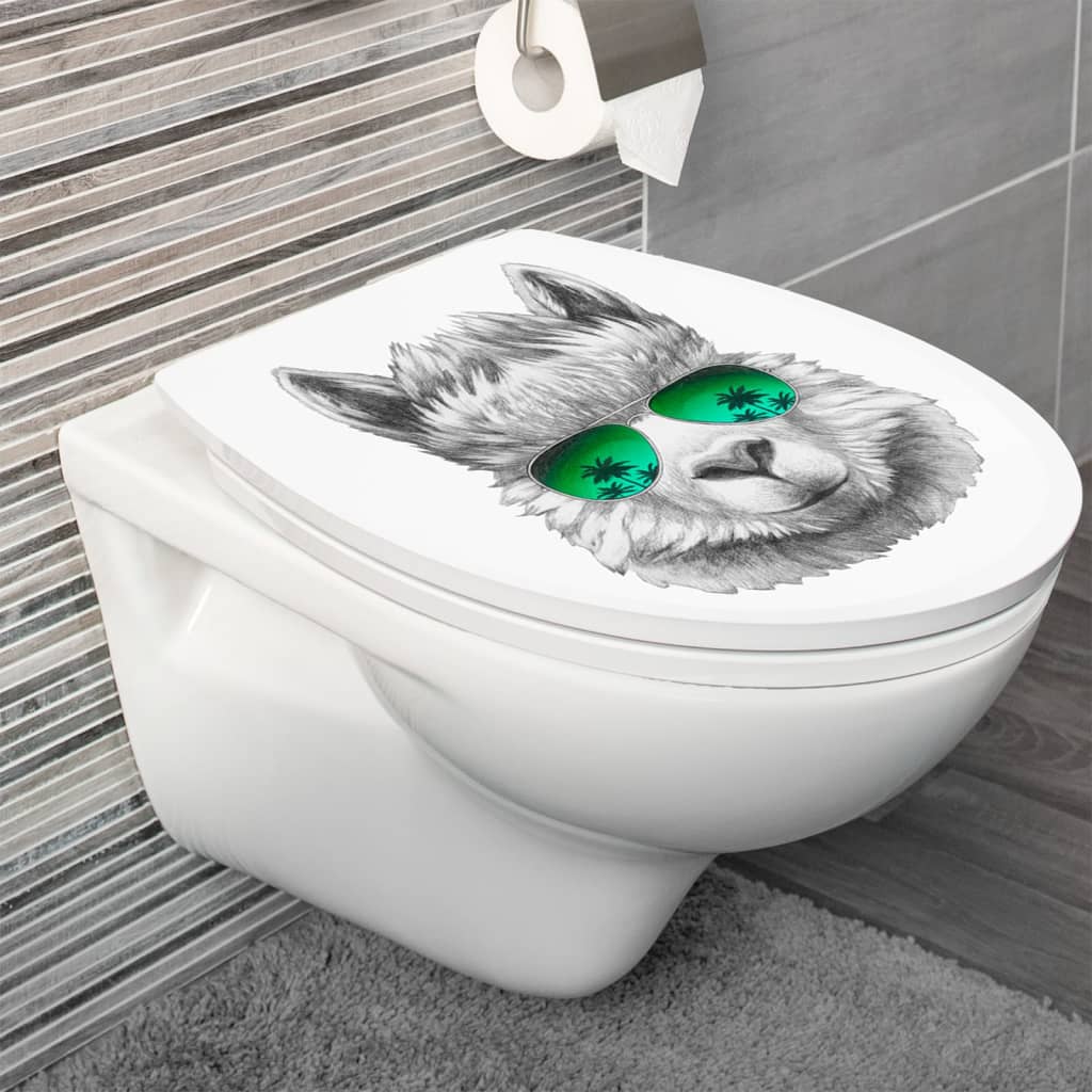 CORNAT Siège de toilette avec fermeture en douceur 3D LAMA
