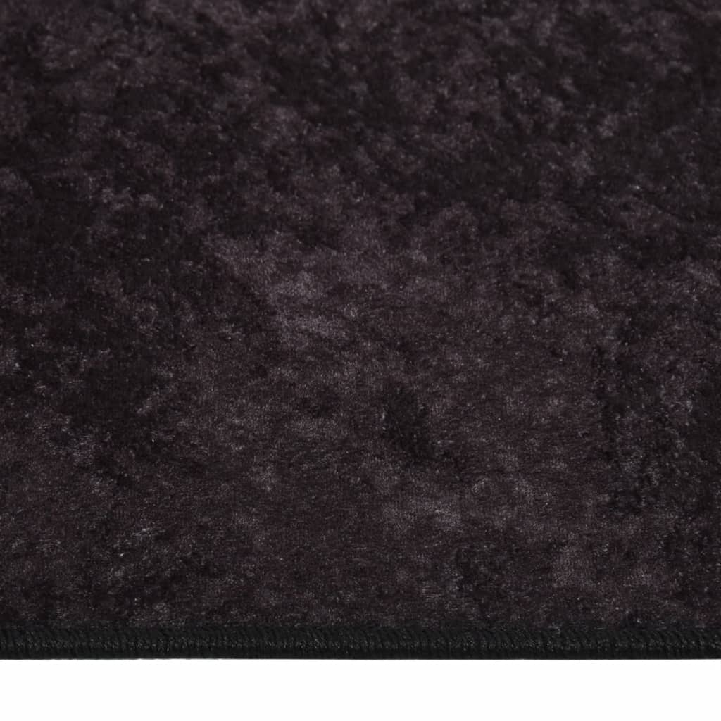 vidaXL Tapis lavable antidérapant 80x150 cm Anthracite