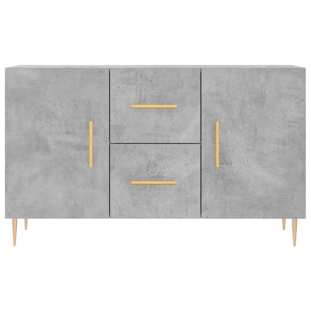 vidaXL Buffet gris béton 100x36x60 cm bois d'ingénierie