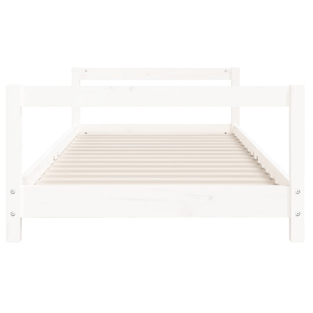 vidaXL Cadre de lit pour enfants blanc 80x200 cm bois de pin massif