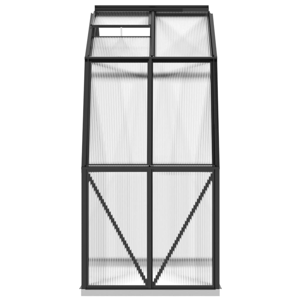 vidaXL Serre avec cadre de base anthracite 3,3 m² aluminium