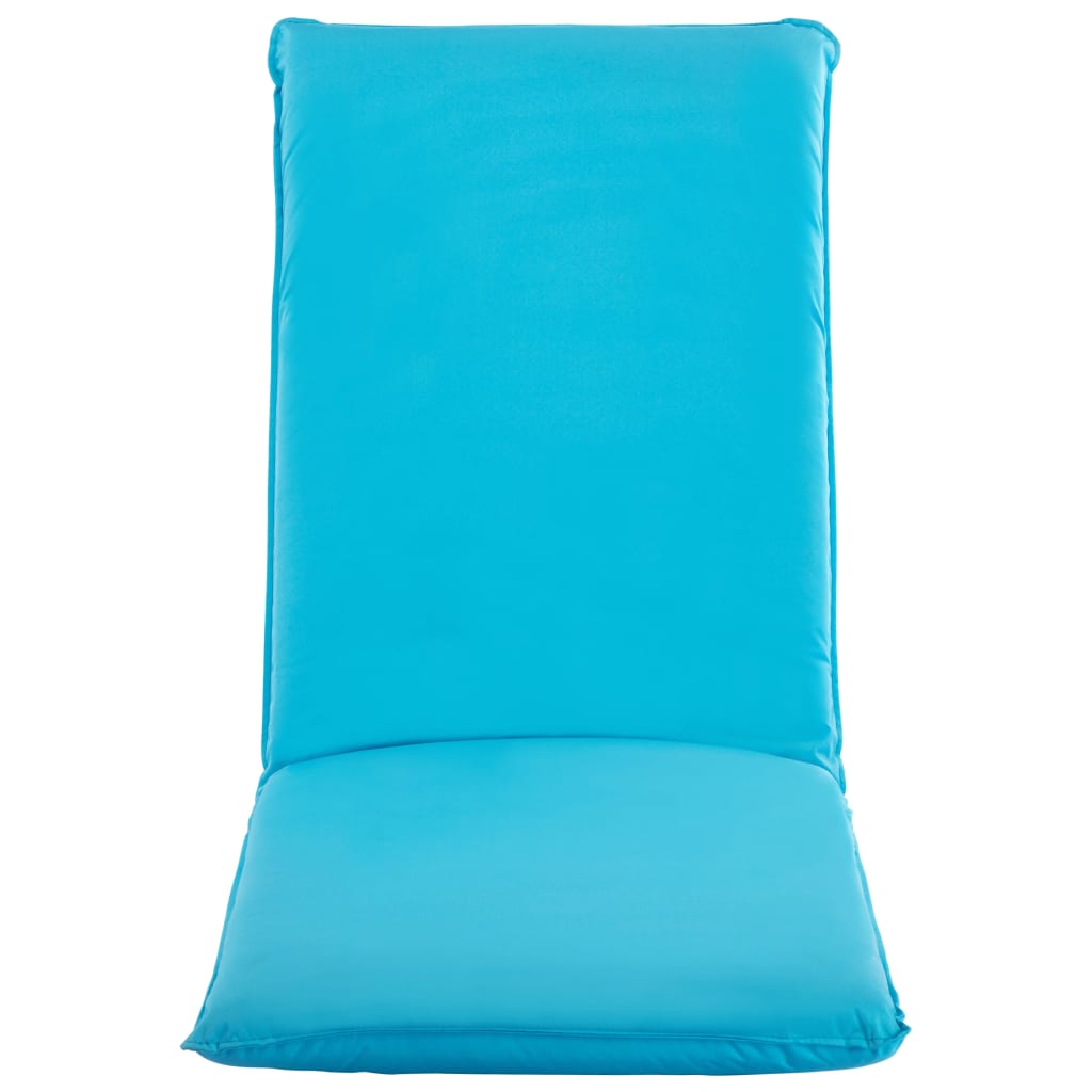vidaXL Chaise longue pliable Tissu Oxford Bleu