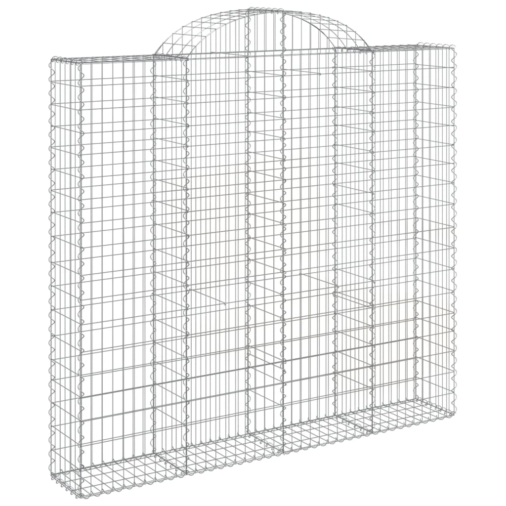 vidaXL Paniers à gabions arqués 5 pcs 200x50x180/200 cm Fer galvanisé