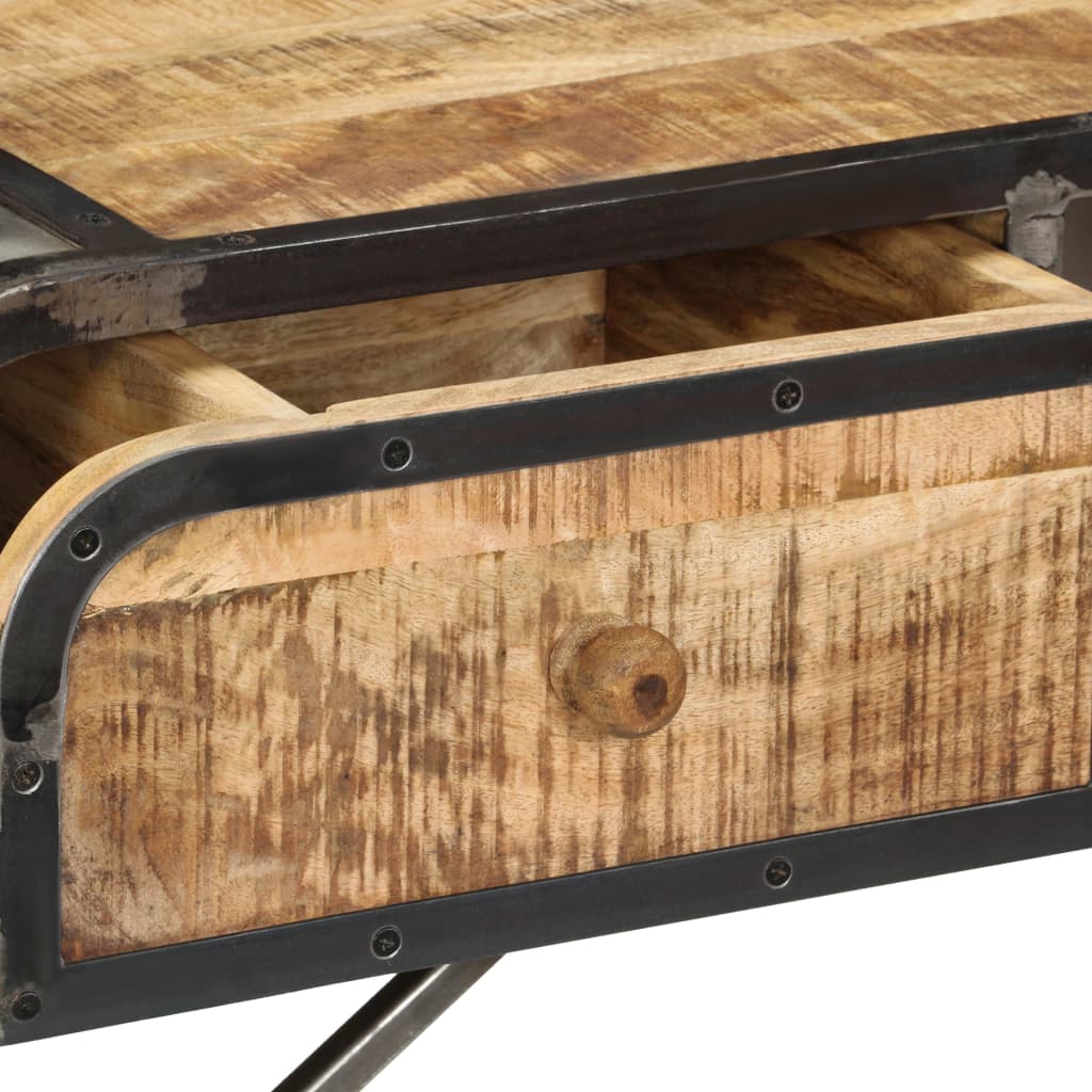 vidaXL Buffet 120x30x75 cm bois de manguier massif