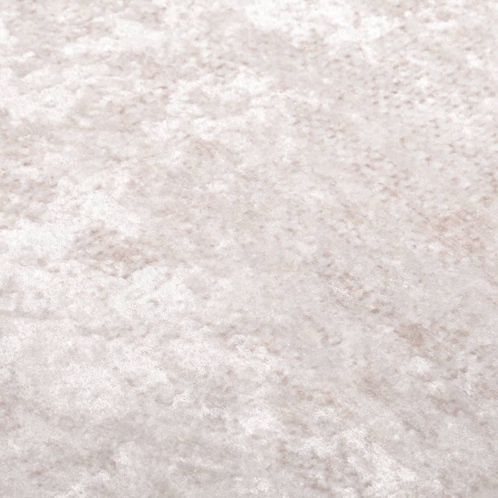 vidaXL Tapis lavable antidérapant 80x150 cm Beige clair