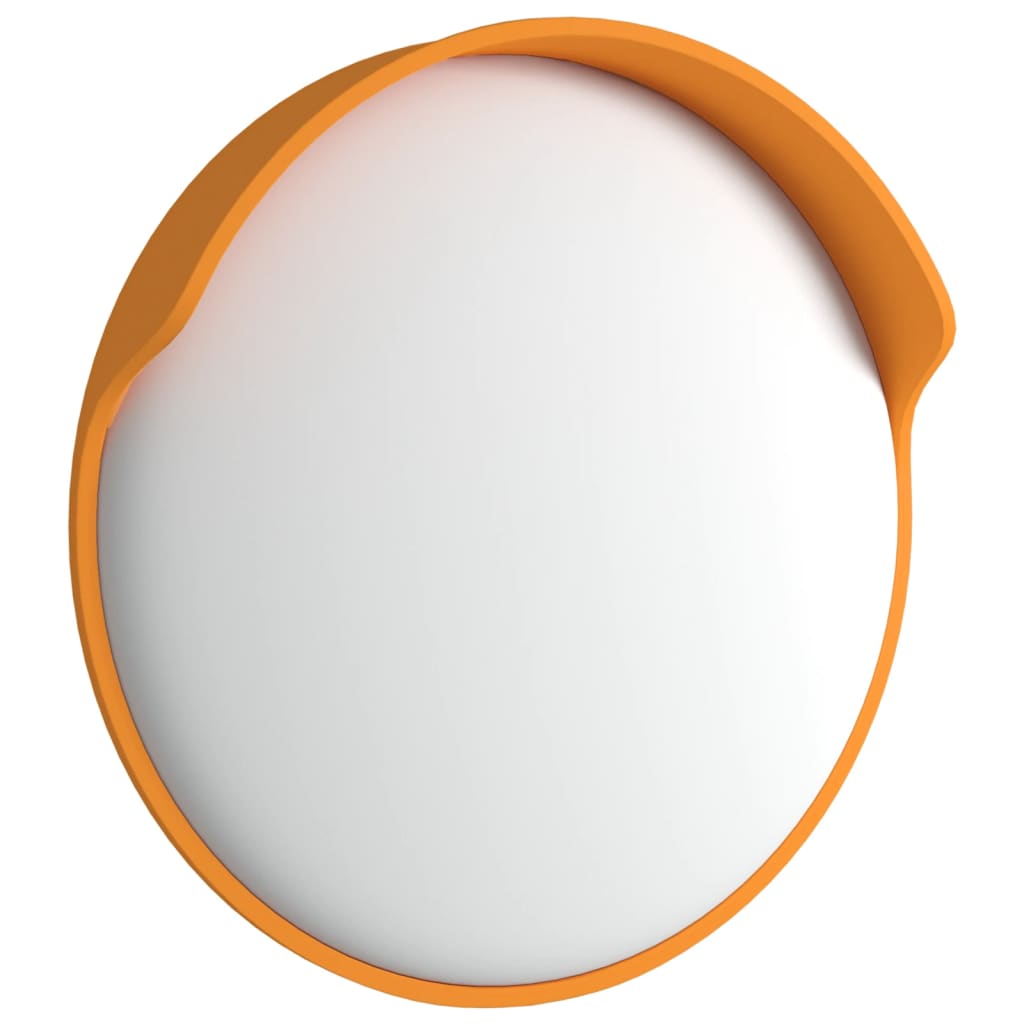 vidaXL Miroir de traffic convexe extérieur Orange Ø30 cm Polycarbonate