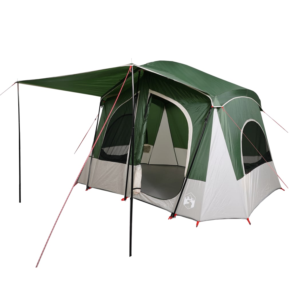 vidaXL Tente de camping de cabine 5 personnes vert imperméable