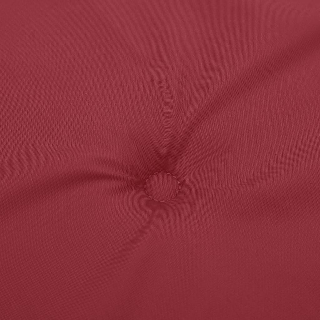 vidaXL Coussin de banc de jardin rouge bordeaux 100x50x3 cm