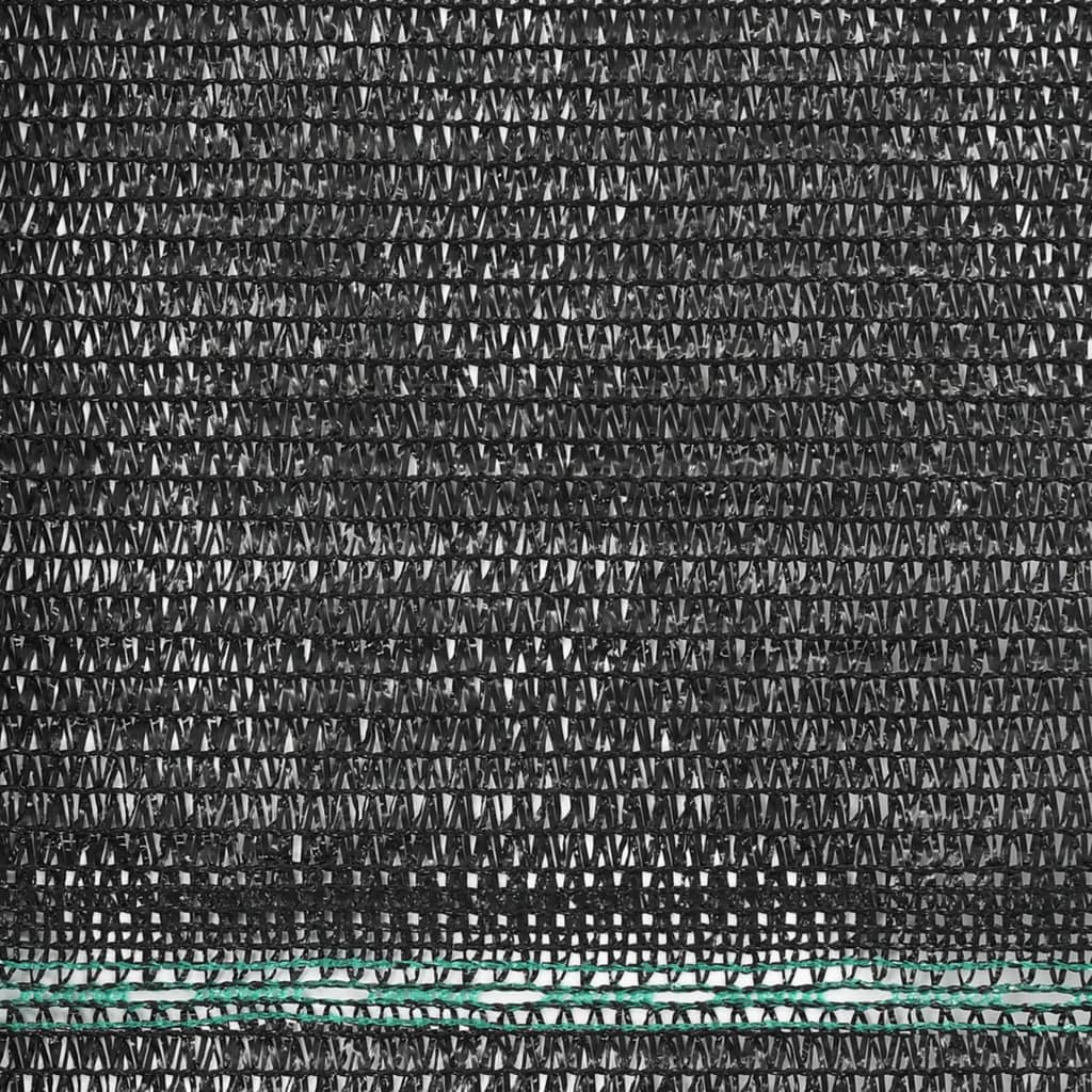 vidaXL Clôture de tennis PEHD 1,4 x 25 m Noir