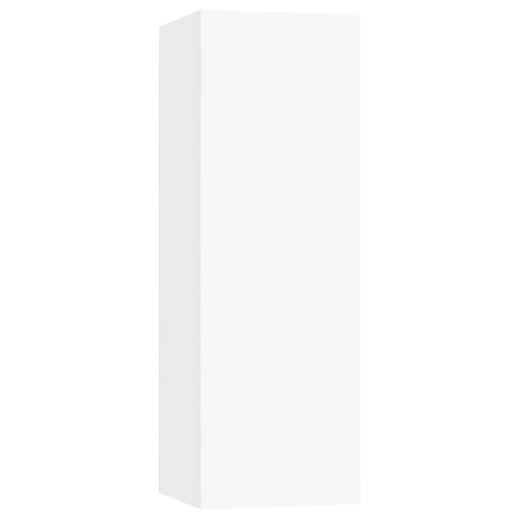 vidaXL Ensemble de meubles TV 4 pcs Blanc Bois d'ingénierie