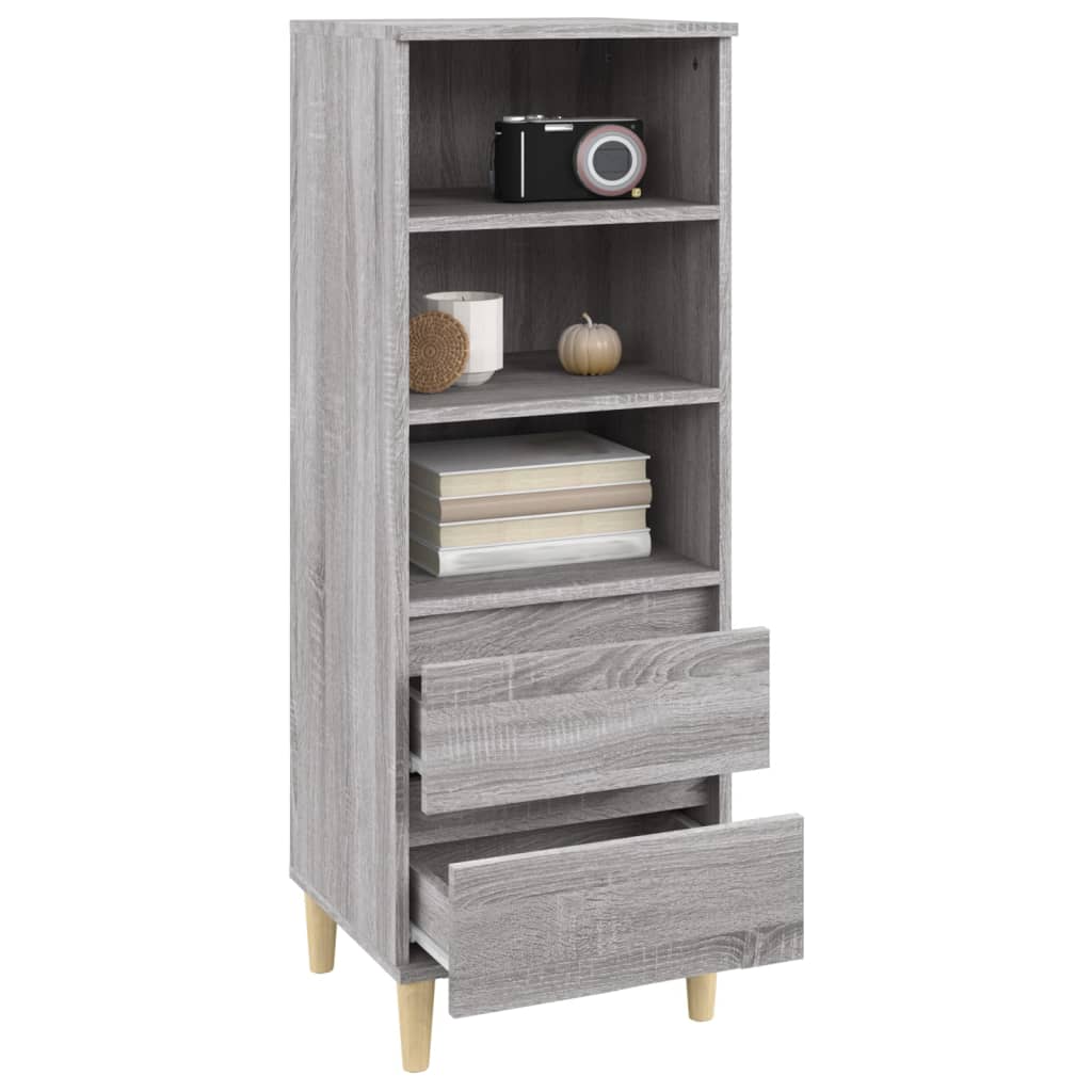 vidaXL Buffet haut Sonoma gris 40x36x110 cm Bois d'ingénierie