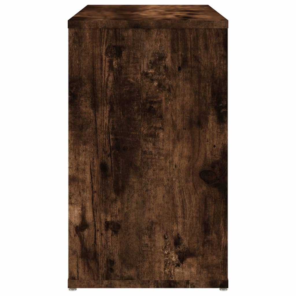 vidaXL Armoire latérale Chêne fumé 60x30x50 cm Bois d'ingénierie