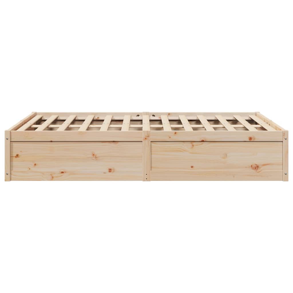 vidaXL Cadre de lit sans matelas 160x200 cm bois massif de pin