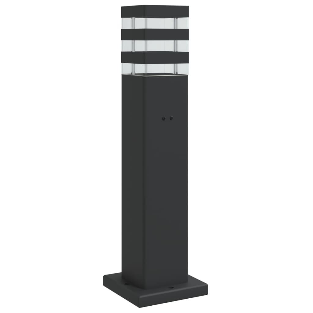 vidaXL Lampadaire d'extérieur avec sortie noir 50 cm aluminium