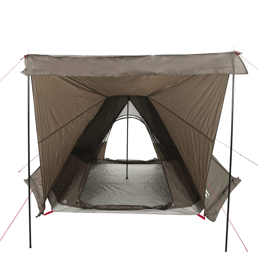 vidaXL Tente familiale tipi 6 personnes marron imperméable