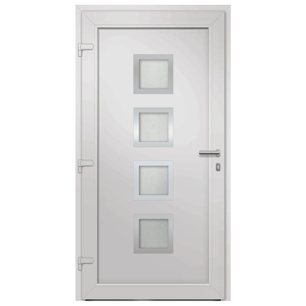 vidaXL Porte d'entrée Blanc 108x200 cm
