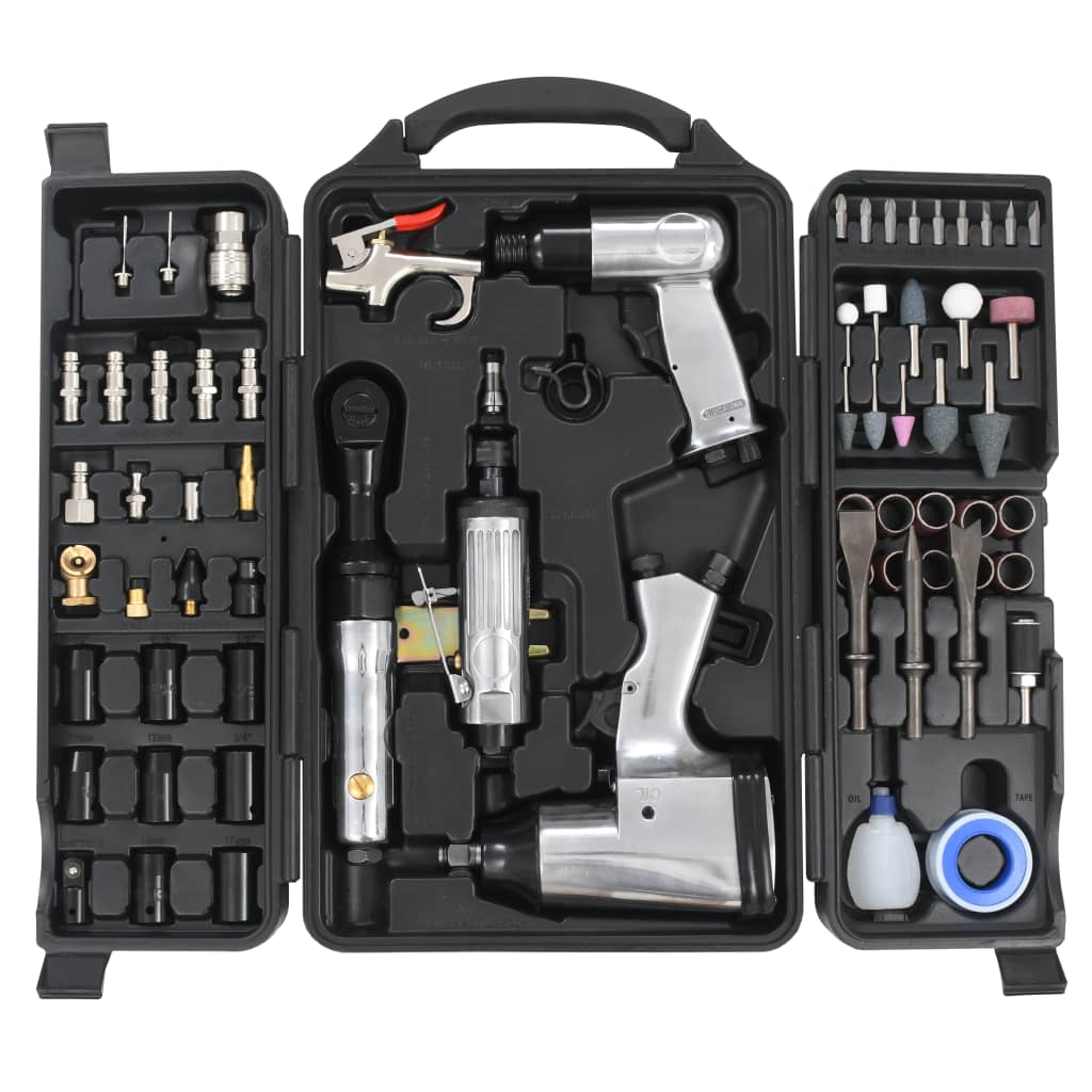 vidaXL Kit d'outils pneumatiques 70 pcs