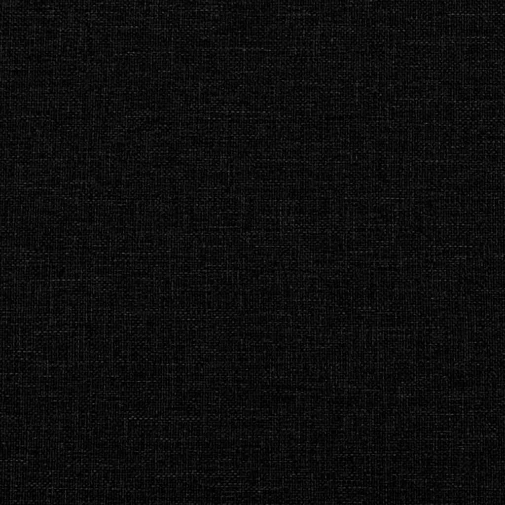 vidaXL Lit de repos noir 80x200 cm tissu