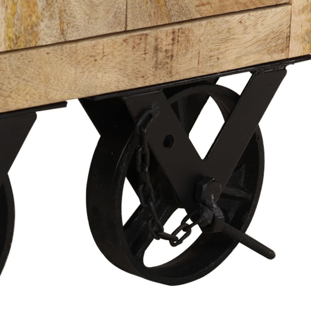 vidaXL Table de chevet 40x30x57 cm bois de manguier solide