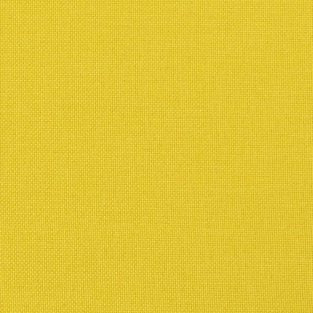 vidaXL Fauteuil Jaune clair 60 cm Tissu