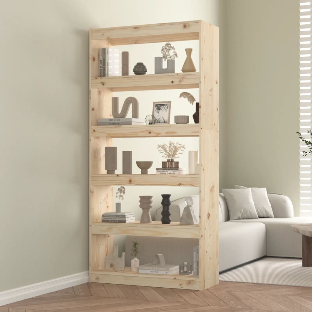 vidaXL Bibliothèque/Séparateur de pièce 80x30x167,4 cm Bois de pin