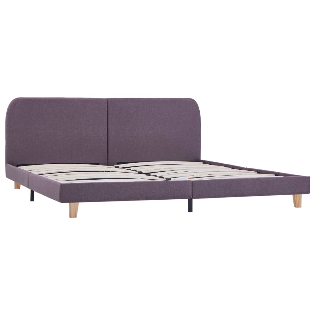 vidaXL Cadre de lit sans matelas taupe tissu 180x200 cm