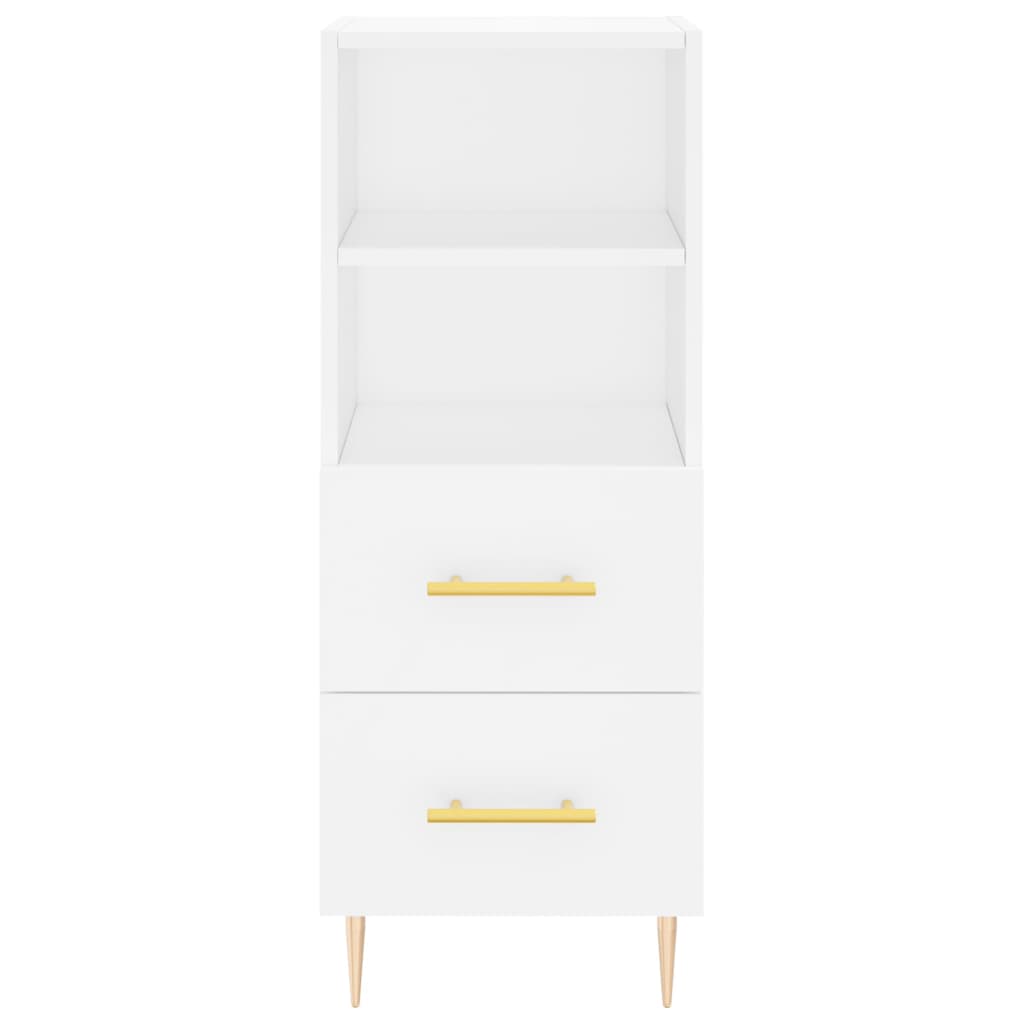 vidaXL Buffet blanc 34,5x34x90 cm bois d'ingénierie