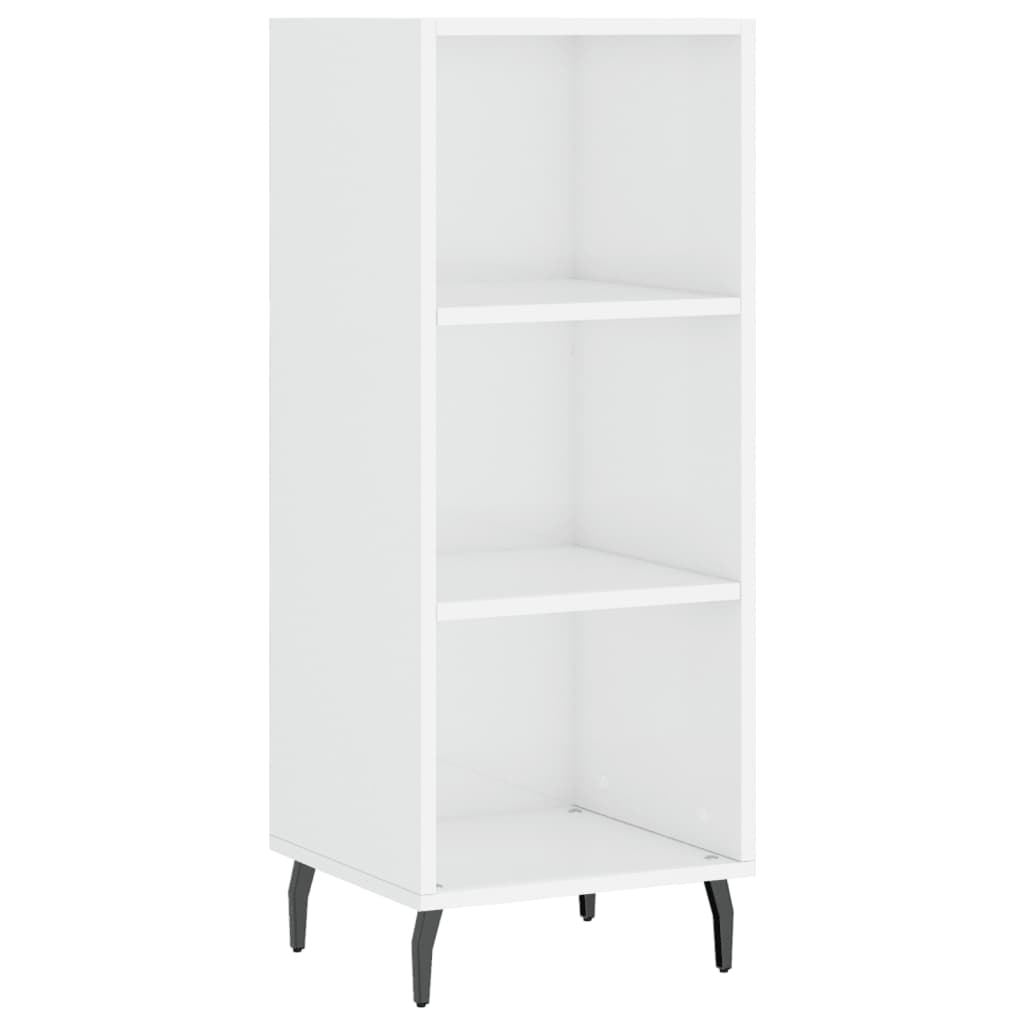 vidaXL Buffet haut Blanc brillant 34,5x34x180 cm Bois d'ingénierie