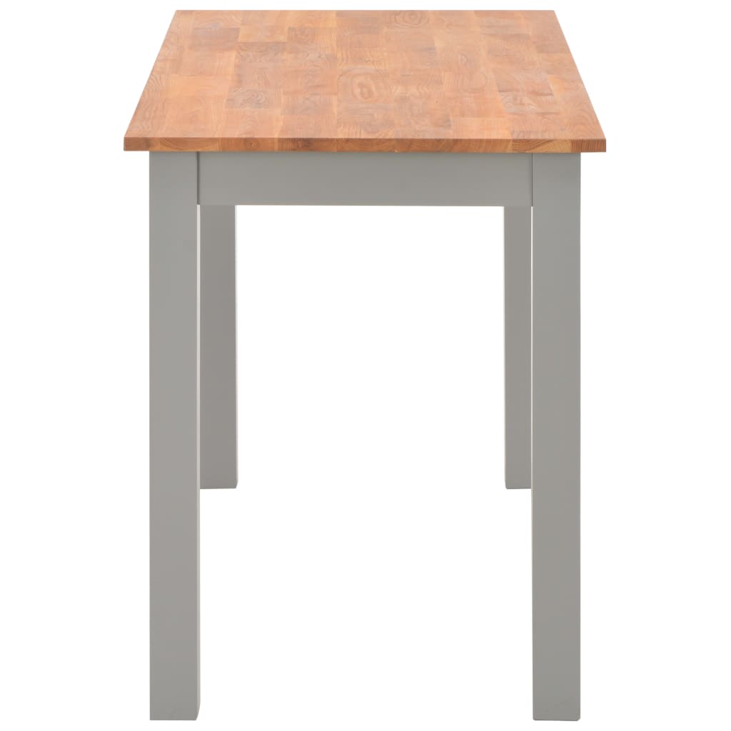 vidaXL Table de salle à manger 120x60x74 cm Bois de chêne solide