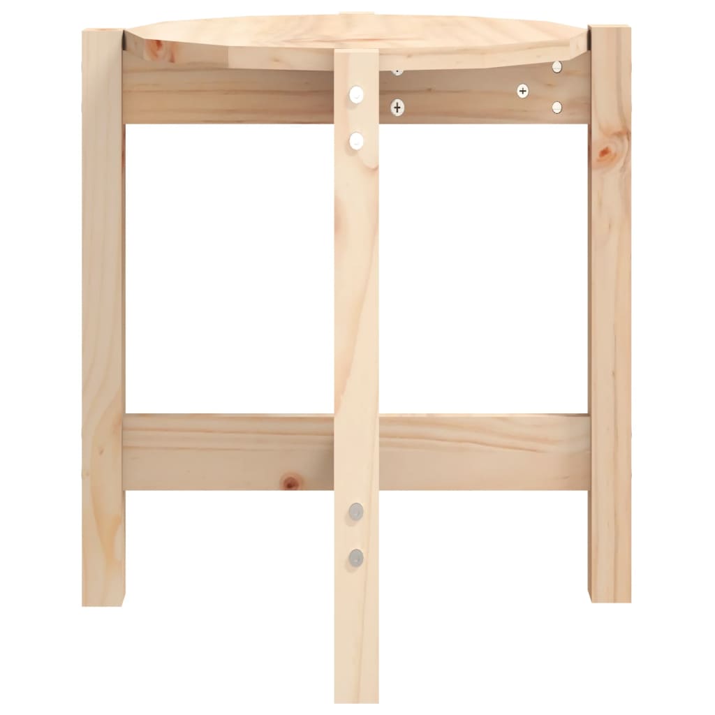 vidaXL Table basse Ø 42,5x45 cm Bois massif de pin