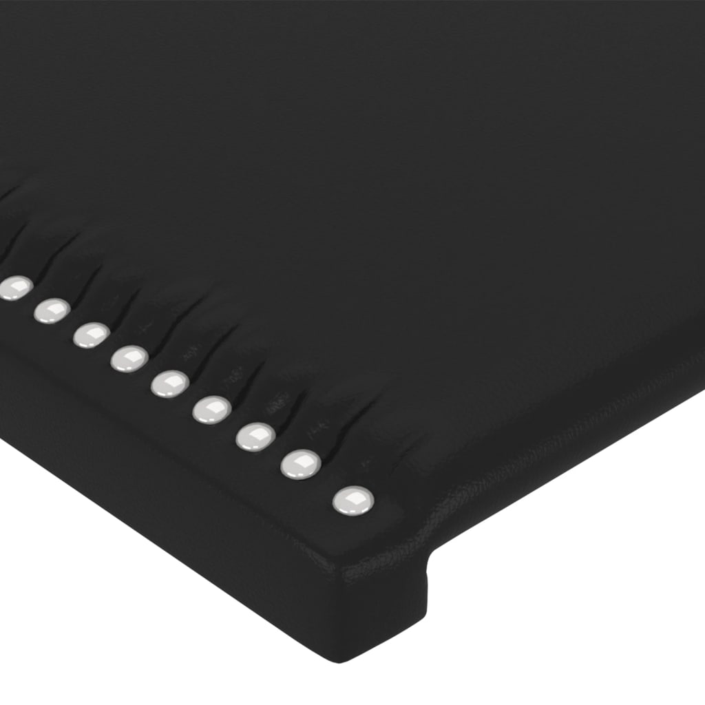 vidaXL Tête de lit à LED Noir 90x5x118/128 cm Similicuir